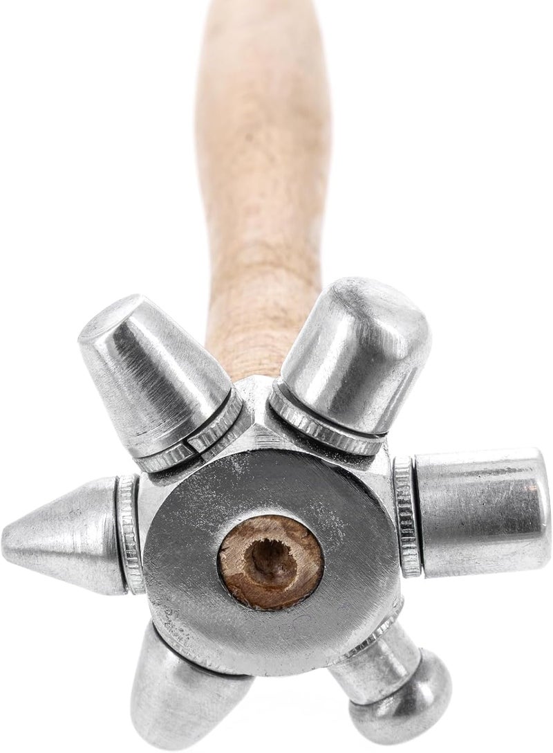 Universal Tool 6 in 1 Multi-head Specialty Jewelry Hammer - Image 2